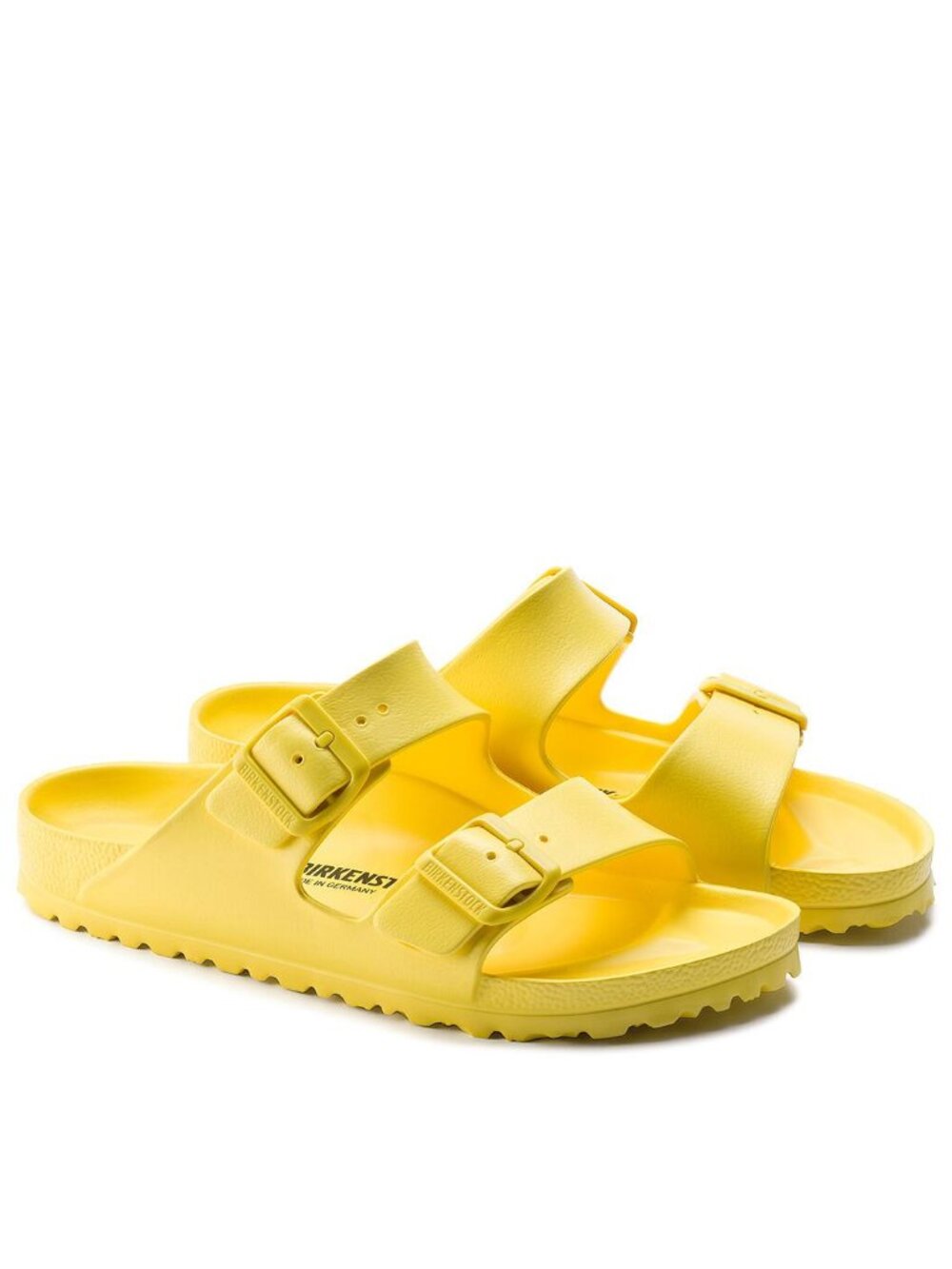 Birkenstock Women's Yellow Arizona Dual Strap Classic EVA Slide Sandal Size 5